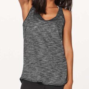Lululemon Essential Tank *Pleated - Heathered Black - Size 4